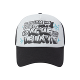 25SS ARTWORK MESH TRUCKER BALL CAP BLACK