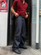 Non-peade regular denim pants