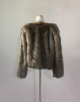 Rokina Eco Fur Jacket (Brown)