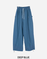 Side Snap Nylon Balloon Pants