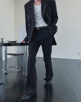 Lips Stripe Bootcut Slacks