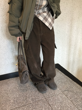 ビリティコーデュロイワイドカーゴパンツ（4c）