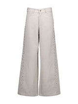 SIDE BEADS PANTS GREY