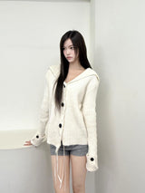 1536. Ribbon point sera knit cardi (3color)