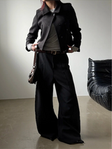 High neck short coat(2color)