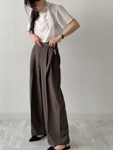 Onion Belted Wide Slacks