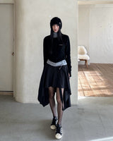 Newalrin Winter Pin tuck See-Through Top