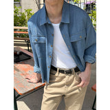 [S/S] Crop denim cutting shirts