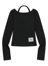 ユノアホルターネックレイヤードロングスリーブT(2COLOR)