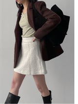 [wool 50%] フォトヘアリーシングルルーズフィットジャケット