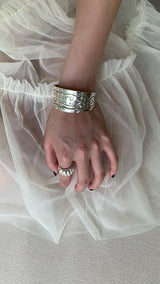 Vintage ethnic silver bangle