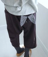 Cat Ear Pocket Pants (Deep Purple)