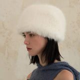VA Square Longlabel Shapka Hat / Cream