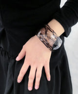 Black Veil Lace Bangle Bracelet