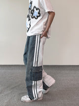 Our Mix Cargo Pants (Denim&Nylon)