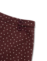ピグメント スター ミニスカート(BURGUNDY)