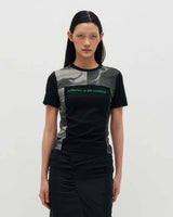 ブロックグラフィックSS Tシャツ_ ブラック