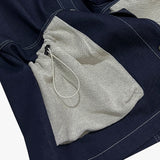 reverse terry pocket denim shortsleeve shirt_blue