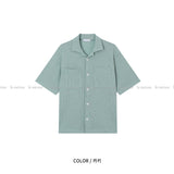 LMN リアルナチュラル 2ポケット ショートスリーブカーディガン (6 colors)
