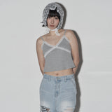 fl lace top (grey)