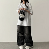 フェイスハートボクシーフィット半袖Tシャツ