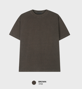Look Taper Heavy Pigment Semi Cropped Plain Short Sleeve
