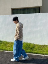 ビッグポケットバルーンカーゴデニムパンツ　２色