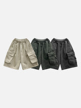 Bear Pigment Cargo Bermuda Pants 3C