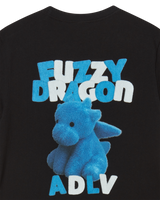 25FW WOMAN ファジーフォントドラゴン半袖Tシャツ