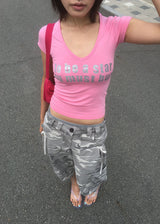 GLITTER V TEE (5color)