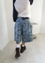 CAMO HALF BERMUDA PANTS