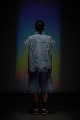 Denim Zip Vest