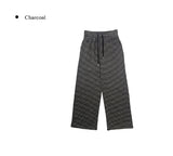 Xiao Stripe Brushed Wide Banding Pants