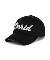 Applique Twill Logo Ball Cap - Black