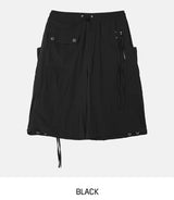 マルチポケットDリングナイロンバミューダパンツ
