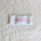 happy pillow ! : sky blue