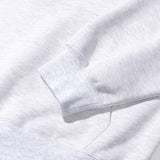 LEATHER APPLIQUE GRAPHIC HOODIE
 - WHITE
M/GREY