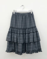 Gotham Check Frill Skirt (2color)
