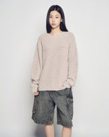 26SS デストロイドミネラル長袖ニット