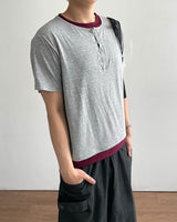 Clo Layered Buckle Short Sleeve T