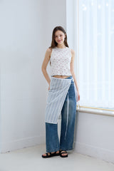 DOT LACE WRAP SKIRT