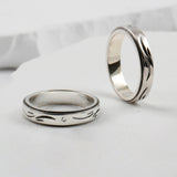 SVR-S618 AB6IX Jeon Woong wears silver Sliver 925 stone couple friendship silver ring
