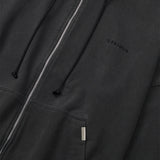 オーバーサイズドフルジップフーディー - Washed Black