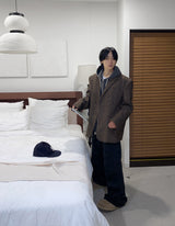 No.0995 チェック OVER ブレザー JK