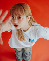 ふくだビールと餃子刺繍Tshirt