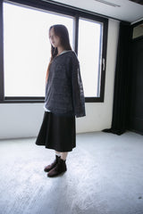 soft slub loose knit top(2colors)