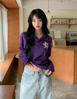 ホース ナンバリング ピーケー カラー ロングスリーブ Tシャツ