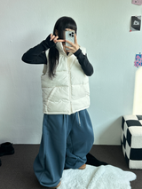 Bカシックフィットパディングベスト💚🩶🖤🤍🤎6カラー