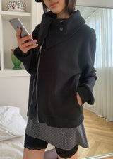 WAFFLE UNABAL ZIP-UP (2color)