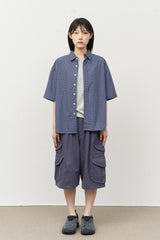 Sion Checked Half Shirt